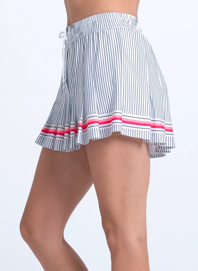 Load image into Gallery viewer, High Waisted Glow Stripe Skirt
