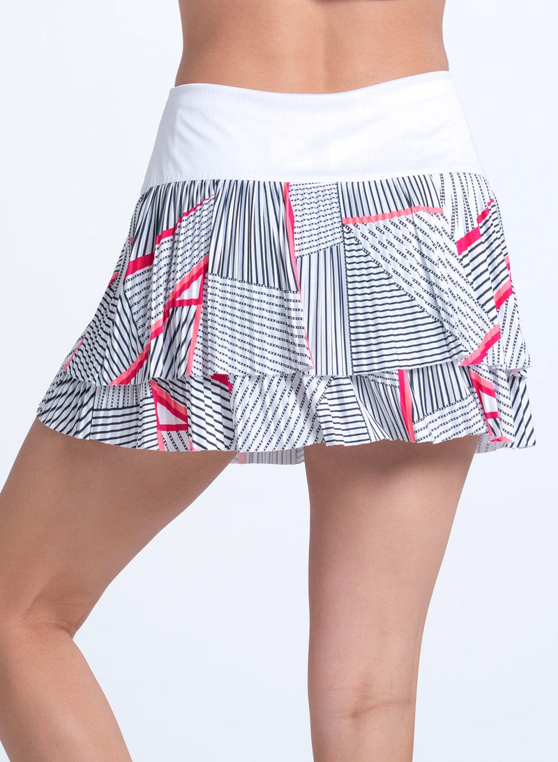 Load image into Gallery viewer, Geo Glow Pleated Skirt
