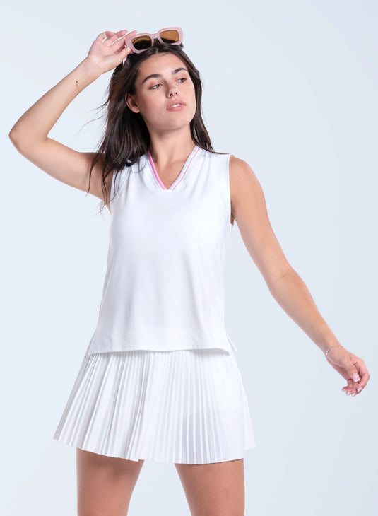 Weave It To Me V-neck Tank