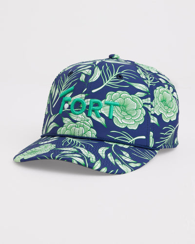 'Fort' Green Flower Rope Hat