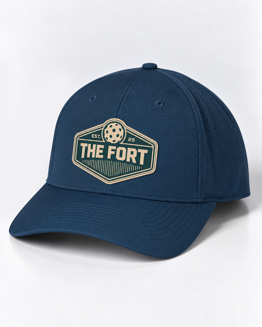 THE FORT RUBBER PATCH A-FRAME DRY-FIT SNAPBACK HATS