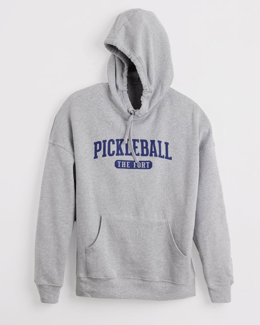 Pickleball The Fort Hoodie Grey
