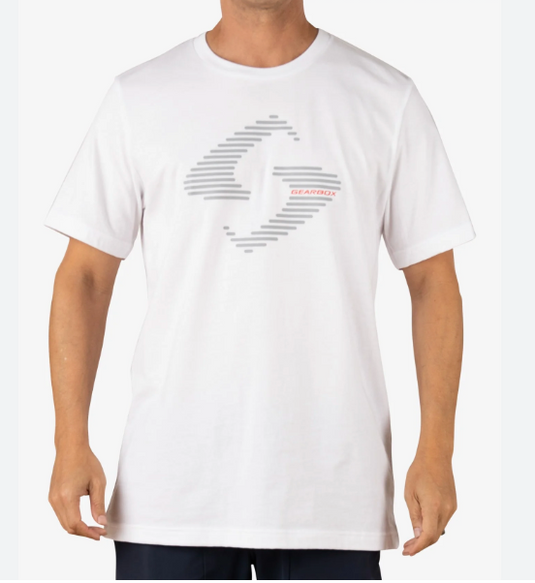 GearBox Tap Cotton Tee - White