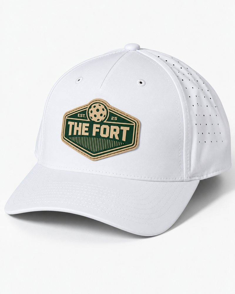 Load image into Gallery viewer, THE FORT RUBBER PATCH A-FRAME DRY-FIT SNAPBACK HATS
