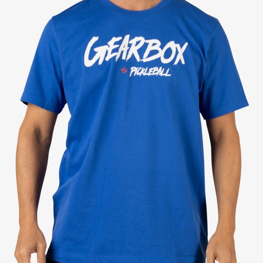 GearBox Tilt - Men's Cotton Tee - Royal Blue